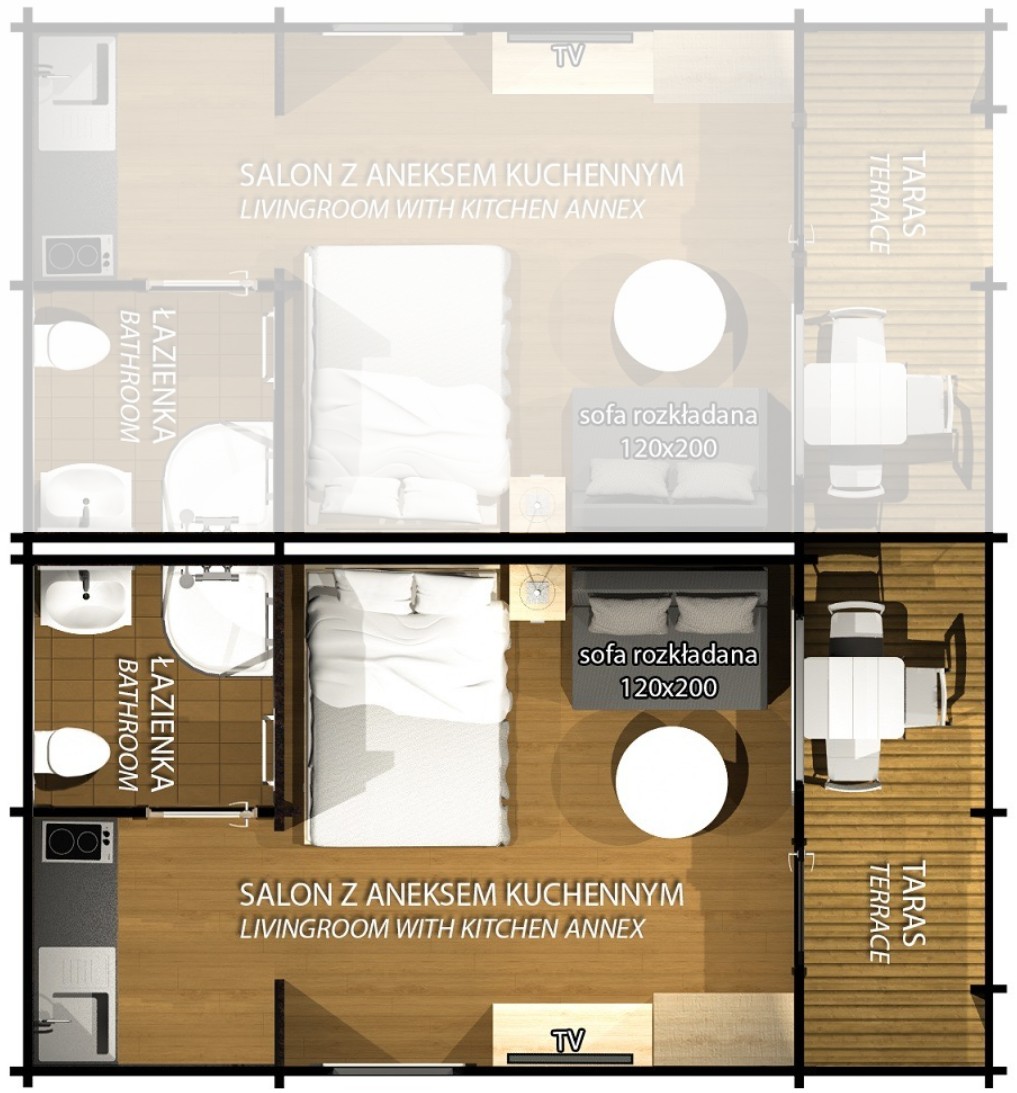 Semi-Detached Cottage Room